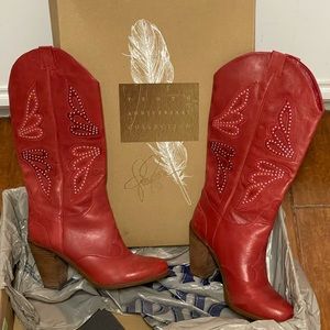 Jessica Simpson western boots size 8 1/2